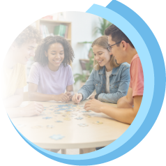 Peers building social connections together